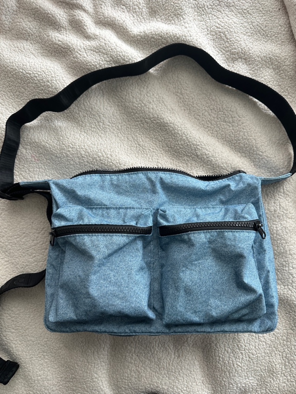 Baggu Digital Denim Medium Cargo Crossbody Bag